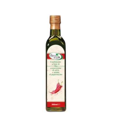 Condimento a base di Olio extra vergine di oliva e aroma peperoncino